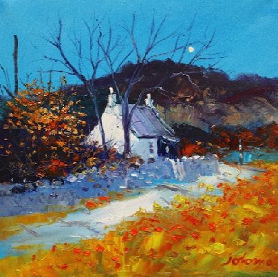 Autumn light at Dervaig Isle of Mull 
16x16
SOLD